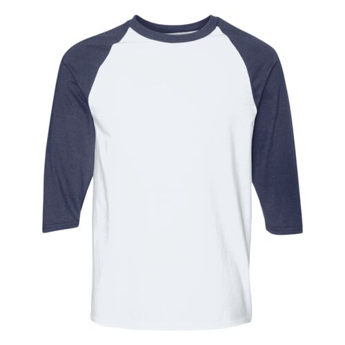 ®Heavy-Cotton Three-Quarter Raglan Sleeve Baseball T Shirt. Thumbnail