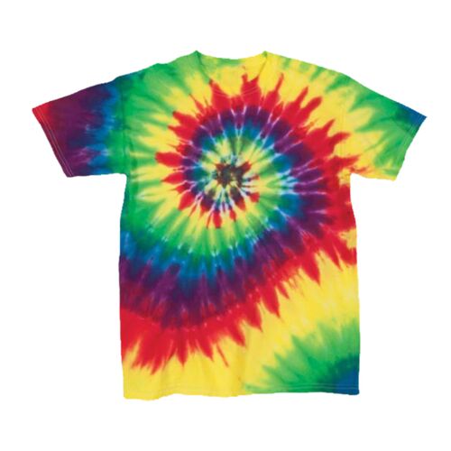 ™Youth Multi Color Spiral Tie  Dyed T Shirt. Thumbnail