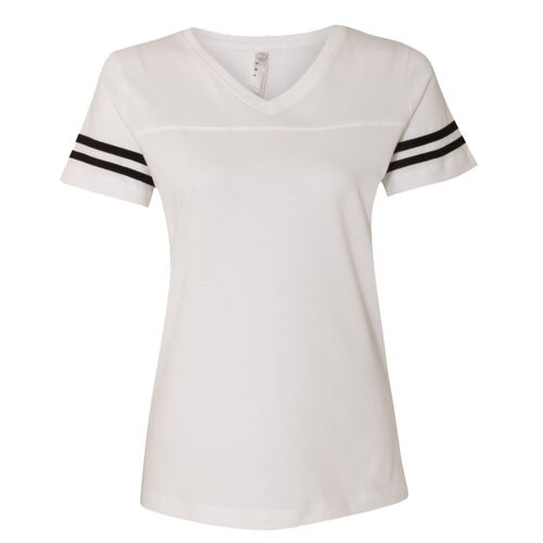 ™Women's-Football V Neck Fine-Jersey Tee. Thumbnail