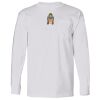 USA-Made Long Sleeve T-Shirt with a Pocket. Thumbnail