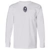 USA-Made Long Sleeve T-Shirt with a Pocket. Thumbnail