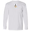 USA-Made Long Sleeve T-Shirt with a Pocket. Thumbnail