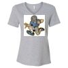 Women's Relaxed Heather CVC V-Neck Tee Thumbnail
