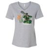 Women's Relaxed Heather CVC V-Neck Tee Thumbnail
