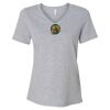 Women's Relaxed Heather CVC V-Neck Tee Thumbnail