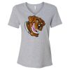 Women's Relaxed Heather CVC V-Neck Tee Thumbnail
