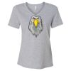 Women's Relaxed Heather CVC V-Neck Tee Thumbnail
