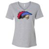 Women's Relaxed Heather CVC V-Neck Tee Thumbnail