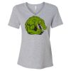 Women's Relaxed Heather CVC V-Neck Tee Thumbnail