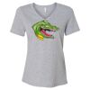 Women's Relaxed Heather CVC V-Neck Tee Thumbnail