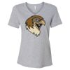 Women's Relaxed Heather CVC V-Neck Tee Thumbnail