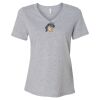 Women's Relaxed Heather CVC V-Neck Tee Thumbnail