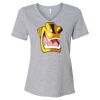 Women's Relaxed Heather CVC V-Neck Tee Thumbnail