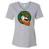 Women's Relaxed Heather CVC V-Neck Tee Thumbnail