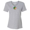 Women's Relaxed Heather CVC V-Neck Tee Thumbnail