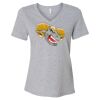 Women's Relaxed Heather CVC V-Neck Tee Thumbnail