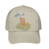 Cotton Blend Twill 6 Panel Low Profile Mesh Back Trucker Hat Thumbnail