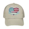 Cotton Blend Twill 6 Panel Low Profile Mesh Back Trucker Hat Thumbnail