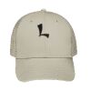 Cotton Blend Twill 6 Panel Low Profile Mesh Back Trucker Hat Thumbnail